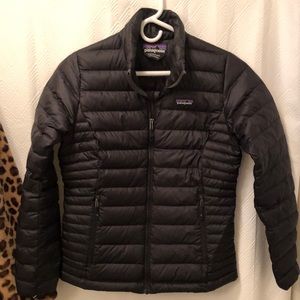 Women’s down sweater jacket. Lightweight with warmth.